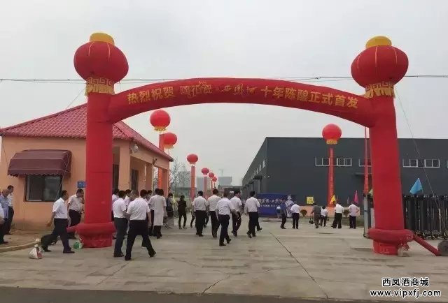 国花瓷西凤酒十年陈酿华美上市