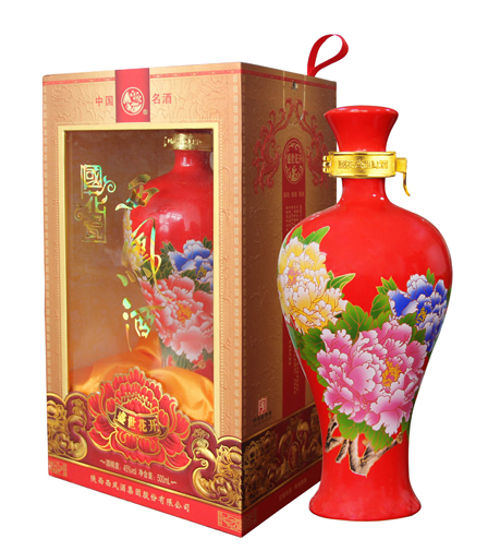 西凤酒国花瓷12年红瓶